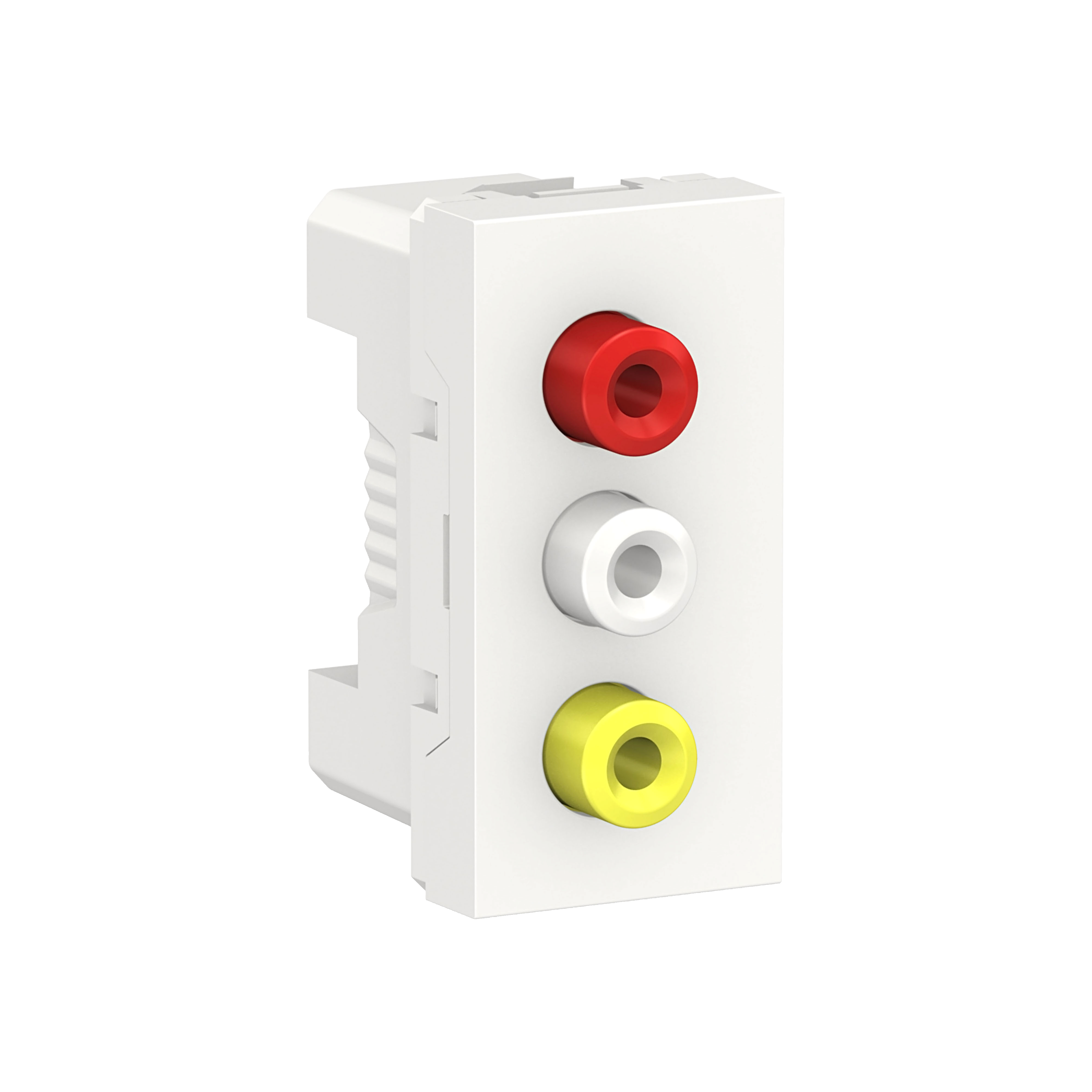 Розетка 3 RCA, 2 модуля (белый) Unica Modular Schneider Electric, NU343118