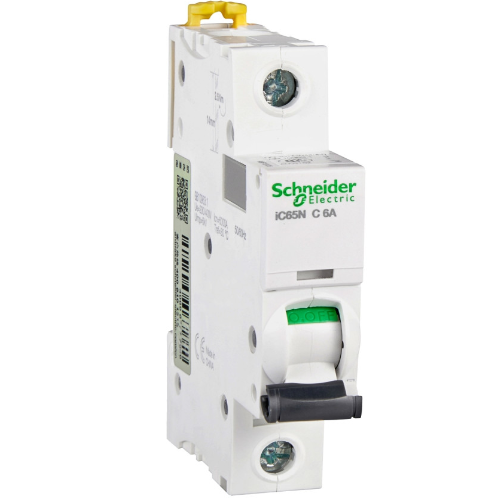 iC65N 1P 6А Автоматический выключатель 1-полюсный, 6А, 6кА (хар-ка C) Schneider Electric, A9F18106