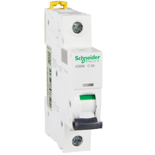 iC65N 1P 2А Автоматический выключатель 1-полюсный, 2А, 6кА (хар-ка C) Schneider Electric
