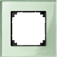 Рамка 1-постовая, sm (стекло изумруд) Merten M-Elegance Schneider Electric, MTN404104