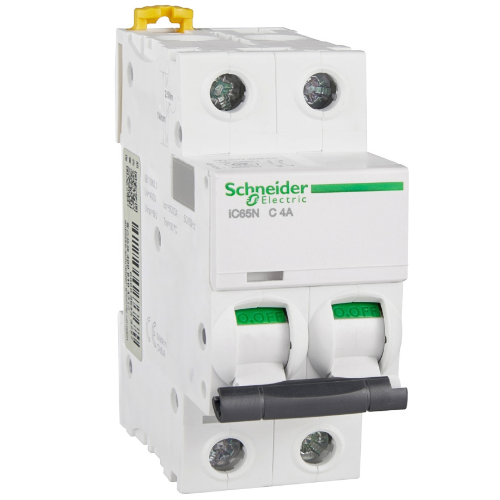 iC65N 2P 4A Автоматический выключатель 2-полюсный, 4А, 6кА (хар-ка C) Schneider Electric, A9F18204
