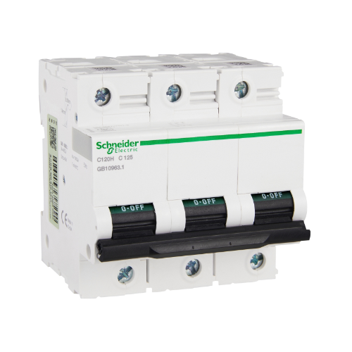 C120H 3P 125A Автоматический выключатель 3-полюсный, 125А, 10кА (хар-ка C) Schneider Electric, A9N19826