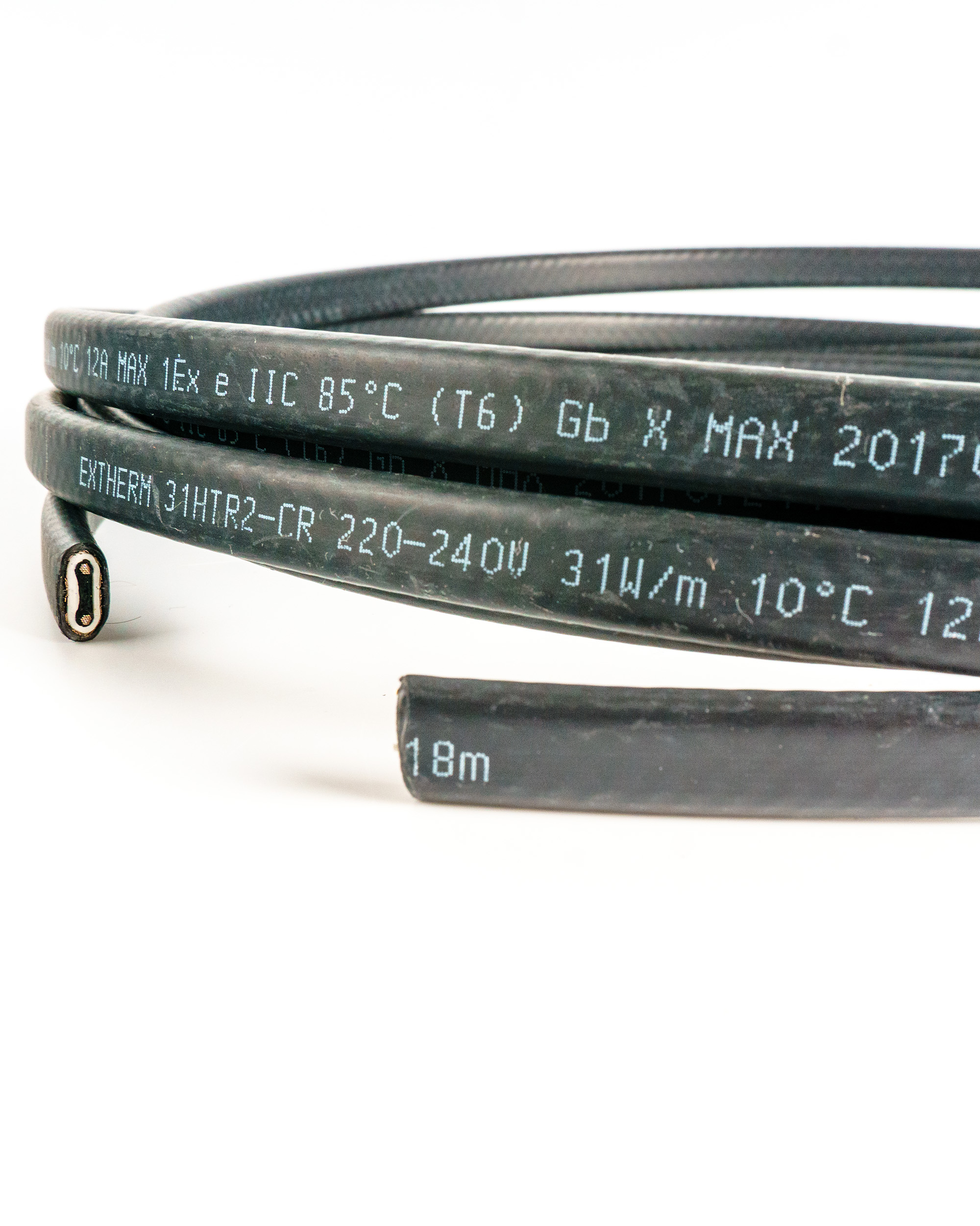 Extherm Extherm 10HXTR2-CR Саморегулирующийся нагревательный кабель промышленного применения (трубы, узлы, резервуары) 10 Вт/м, 16AWG, термопласт