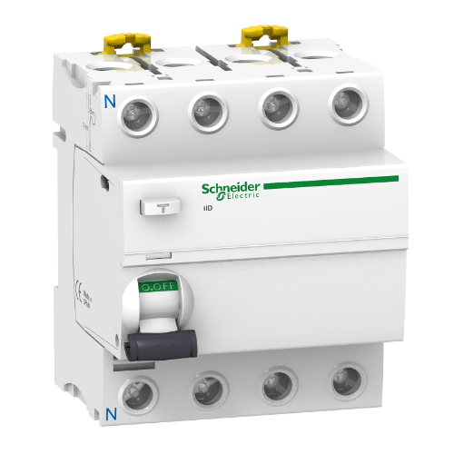 iID 4Р 80A 300mA AC Блок утечки тока 4-полюсный, 80A, 300mA, тип АC (УЗО) Schneider Electric, A9R14480