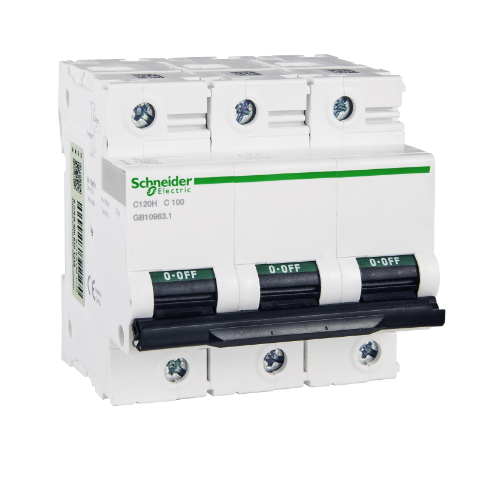 C120H 3P 100A Автоматический выключатель 3-полюсный, 100А, 10кА (хар-ка C) Schneider Electric, A9N19818