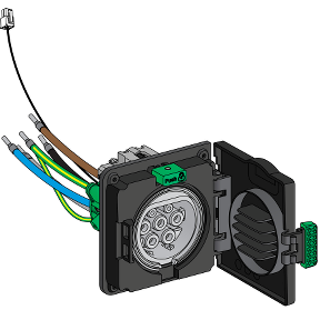 З/ч разъем T2 Wallbox Std 3-Ph IEC Schneider Electric, EVP1HSM23
