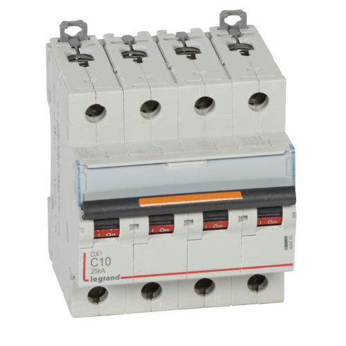 DX3 Автоматический выключатель 4-полюсный, 13А, 16kA (хар-ка C) Legrand, 409335