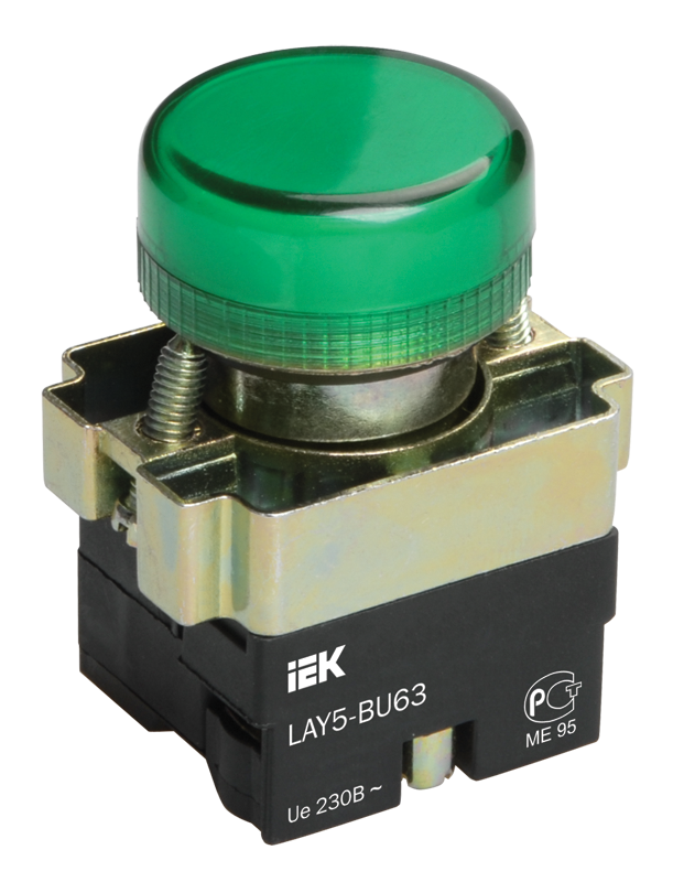 LAY5-BU63 Индикатор зеленого цвета d22мм ИЭК, BLS50-BU-K06