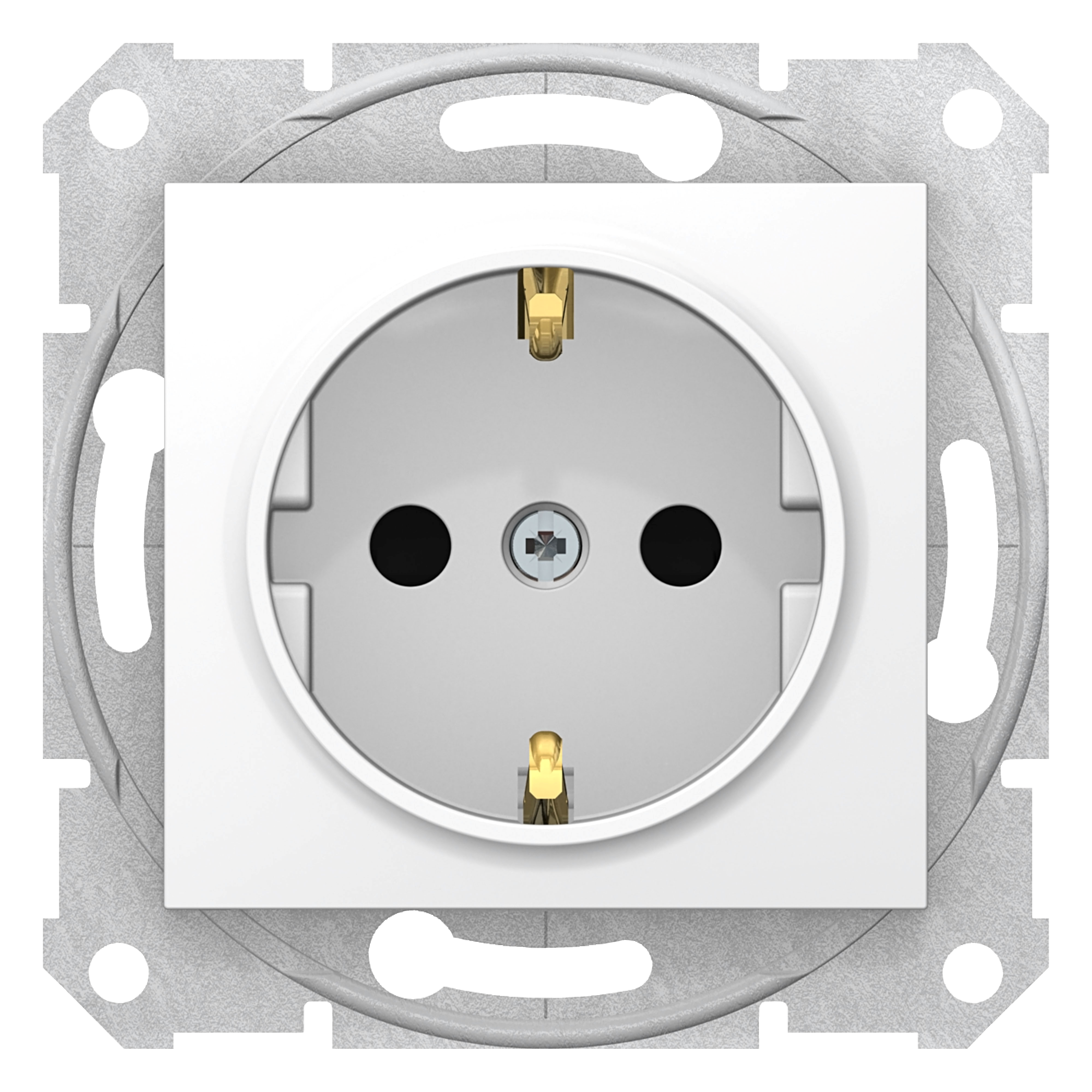 Розетка 16А c з/к, со шторками, быстрозажимные контакты (белый) Sedna Schneider Electric, SDN3001721