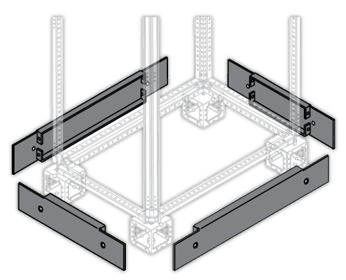 PPFM1080 Фланец цоколя W=800мм (1 уп.-2 шт) ABB, 1STQ007055A0000