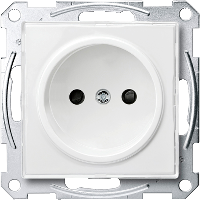 Механизм розетки без заземления, sm (прозрачный) Merten-M-Creativ Schneider Electric, MTN2000-3500