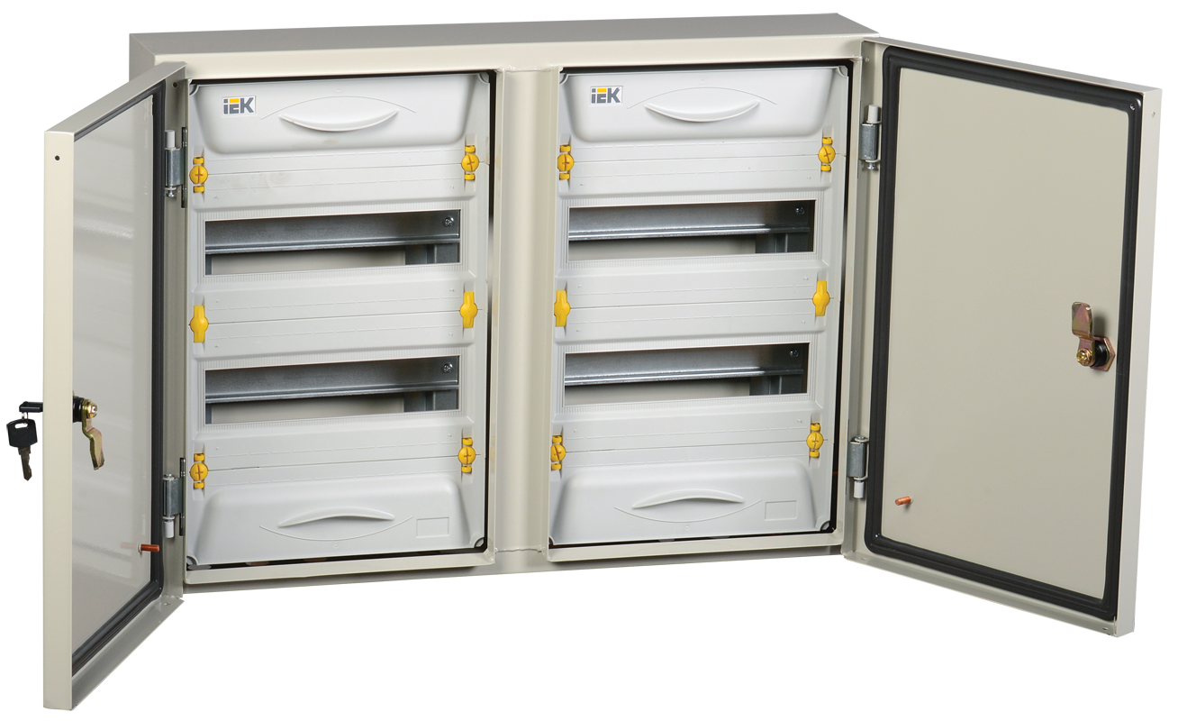 Корпус металлический ЩРн-2x24з-1 У2 IP54 PRO ИЭК, MKM16-N-2X24-54-ZU