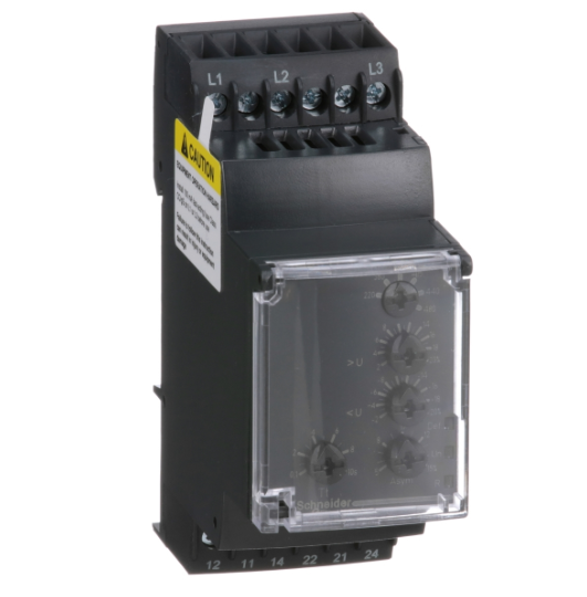 Мультифункциональное 3-фазное реле контроля фаз 5А, 2 CO, 220-480В AC Schneider Electric, RM35TF30
