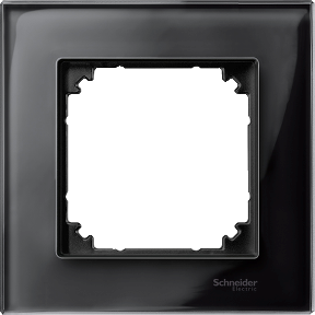 Рамка 1 постовая (стекло черный оникс) Merten M-Elegance Schneider Electric, MTN404103