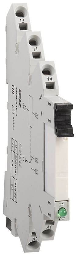 Интерфейсное реле ORM 3, 1NO+1NC, 24В DC IEK, ORM-41F-3