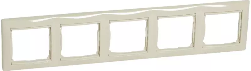 Рамка 5 постов горизонт. (слоновая кость) Valena  Legrand, 774355
