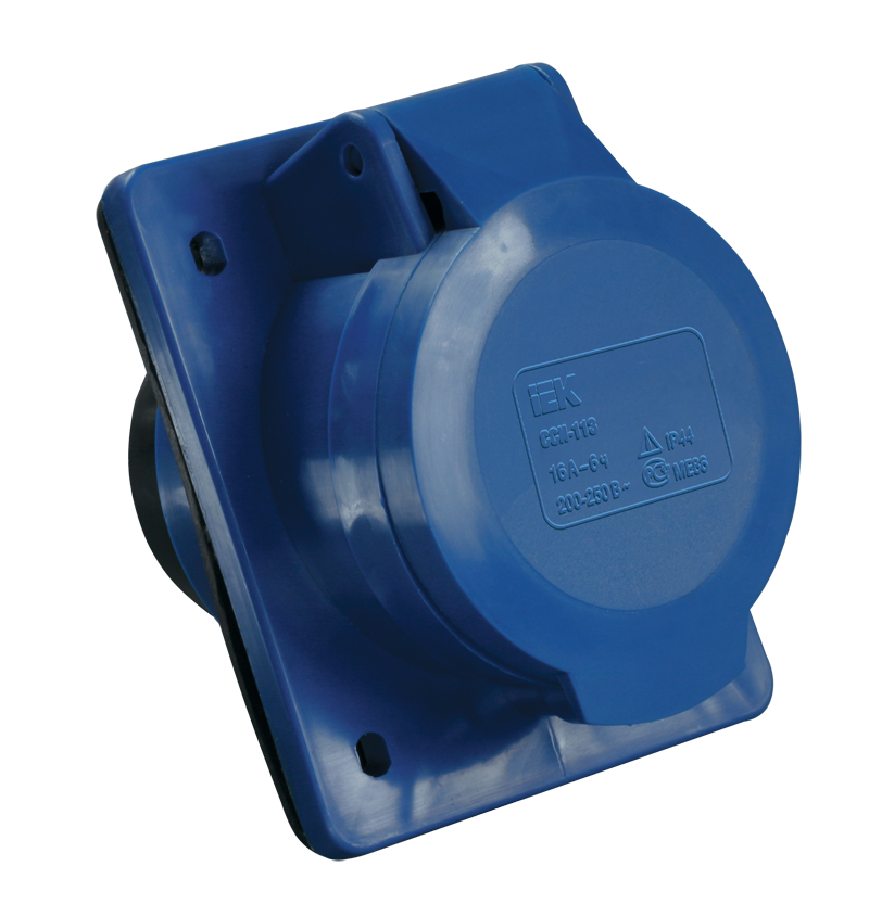 Розетка 423 скрытая 2Р+Е 32А 220В IP44 ИЭК, PSR41-032-3