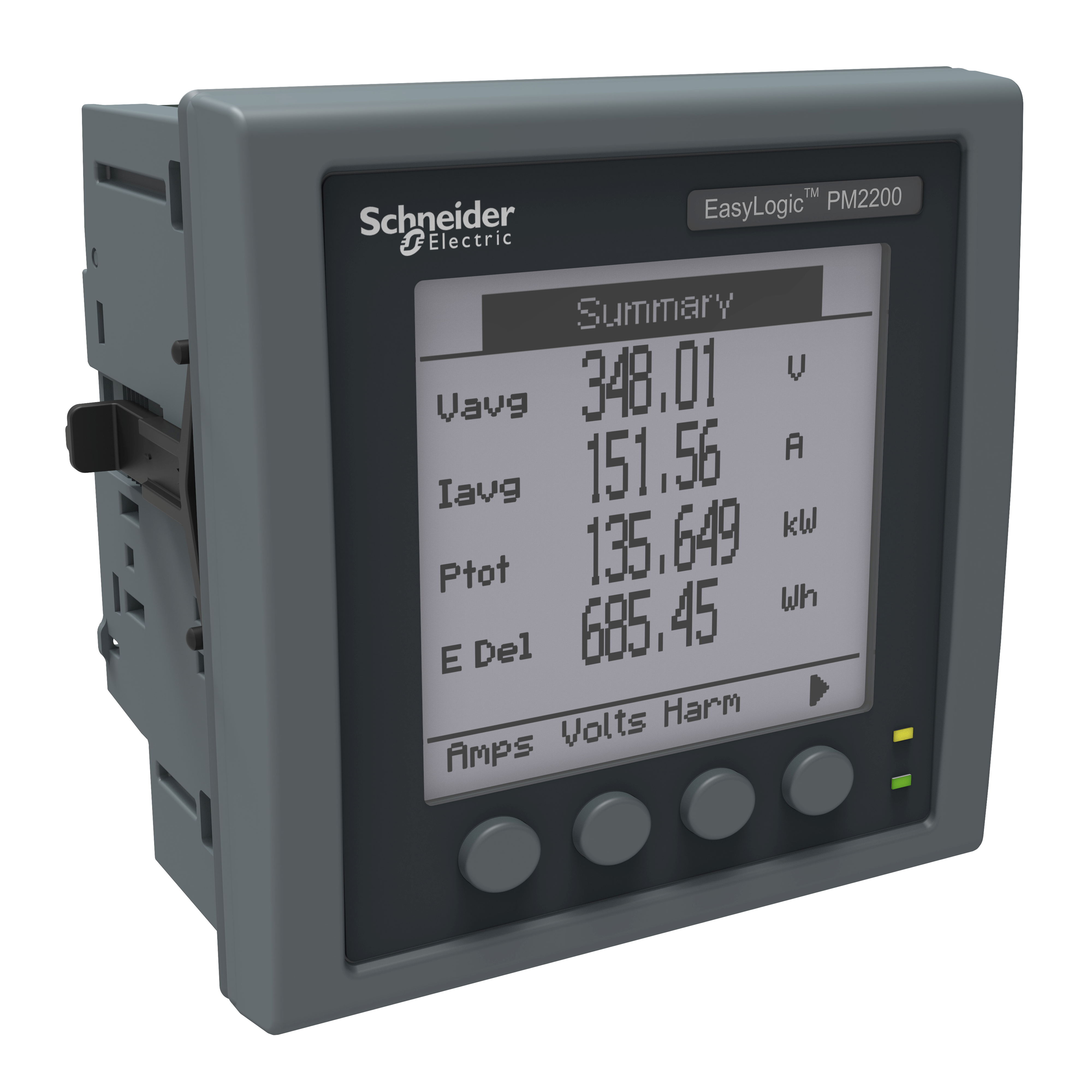 Измеритель мощности (счётчик) с сертификатом поверки LCD RS485 CL1, PM2120, EasyLogic Schneider Electric, METSEPM2220R