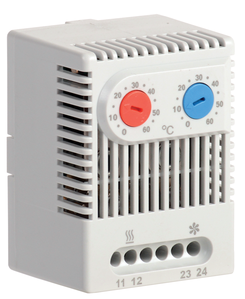 Термостат двухканальный от 0 до +60°C NO+NC ИЭК, YCE-DTNO-NC-60