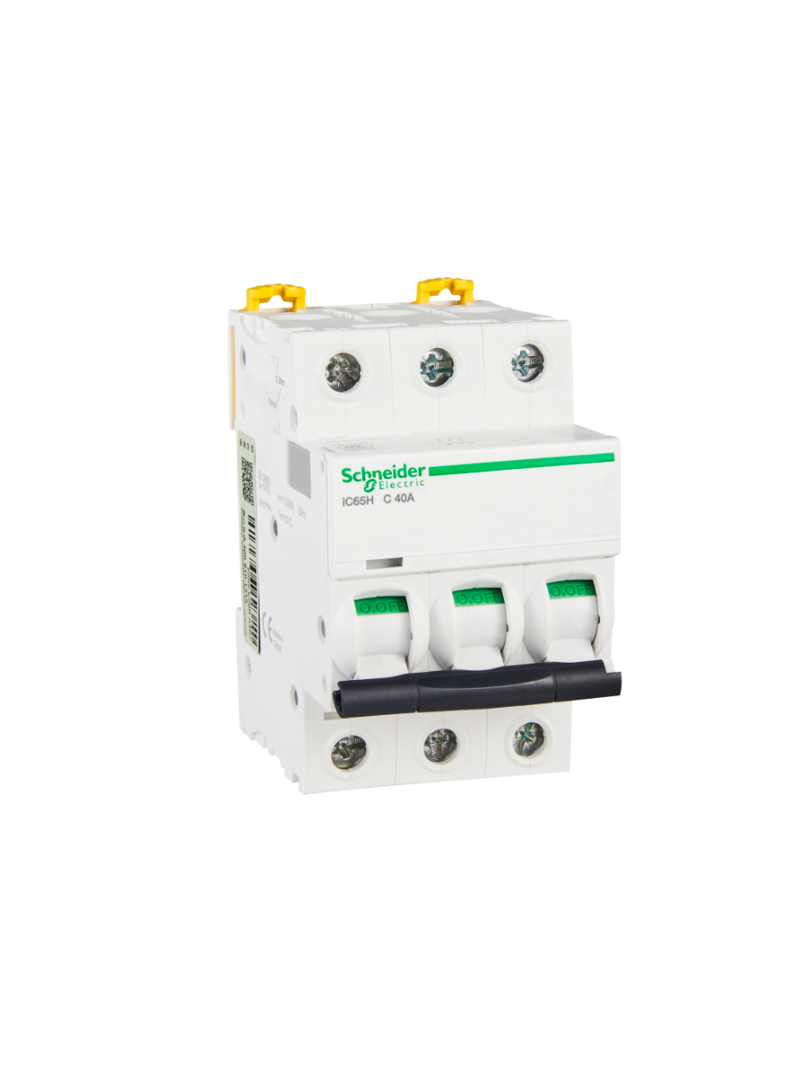 iC65H 3P 40А Автоматический выключатель 3-полюсный, 40А, 10кА (хар-ка C) Schneider Electric