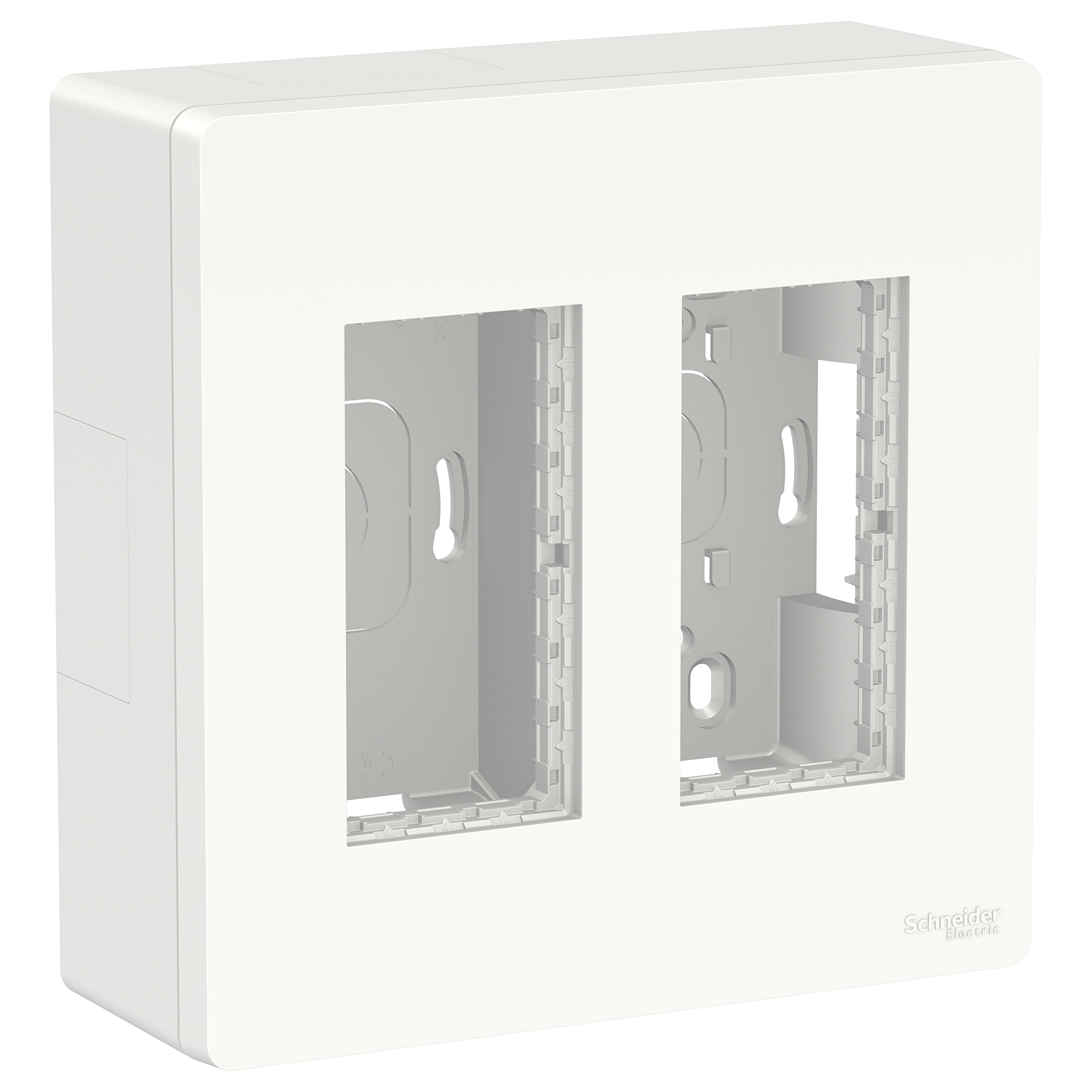 Блок открытой установки 2х2 (белый) Unica System+ Schneider Electric, NU122418