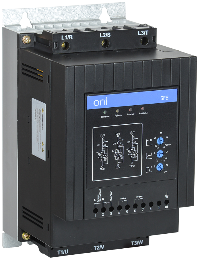 УПП SFB 3Ф 380В 30кВт 60A Uупр 110-220В Modbus ONI, SFB-33-30-A-10