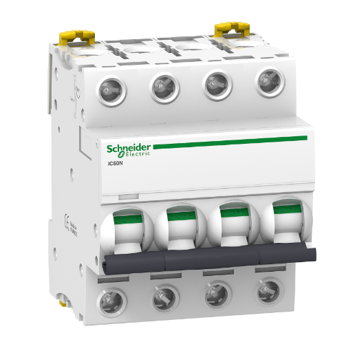 iC60N 4P 10А Автоматический выключатель 4-полюсный, 10А, 6кА (хар-ка C) Schneider Electric