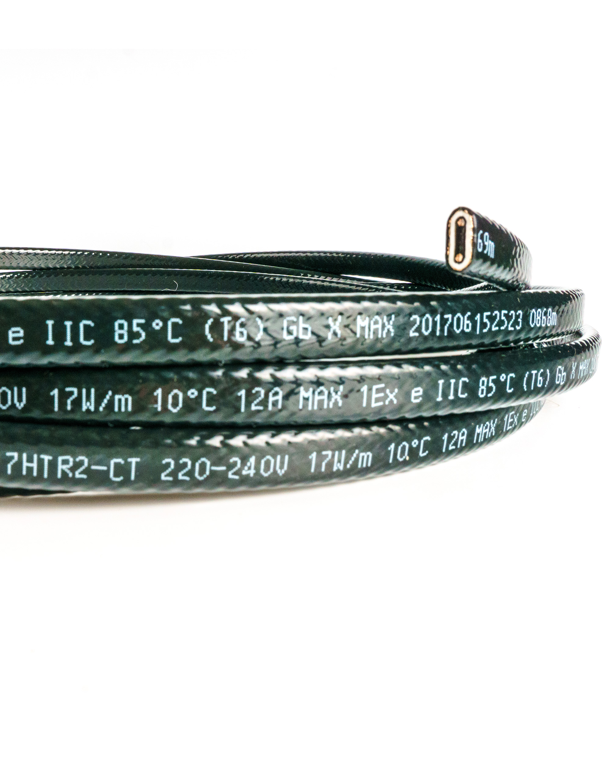 Extherm Extherm 10HXTR2-CR Саморегулирующийся нагревательный кабель промышленного применения (трубы, узлы, резервуары) 10 Вт/м, 16AWG, термопласт