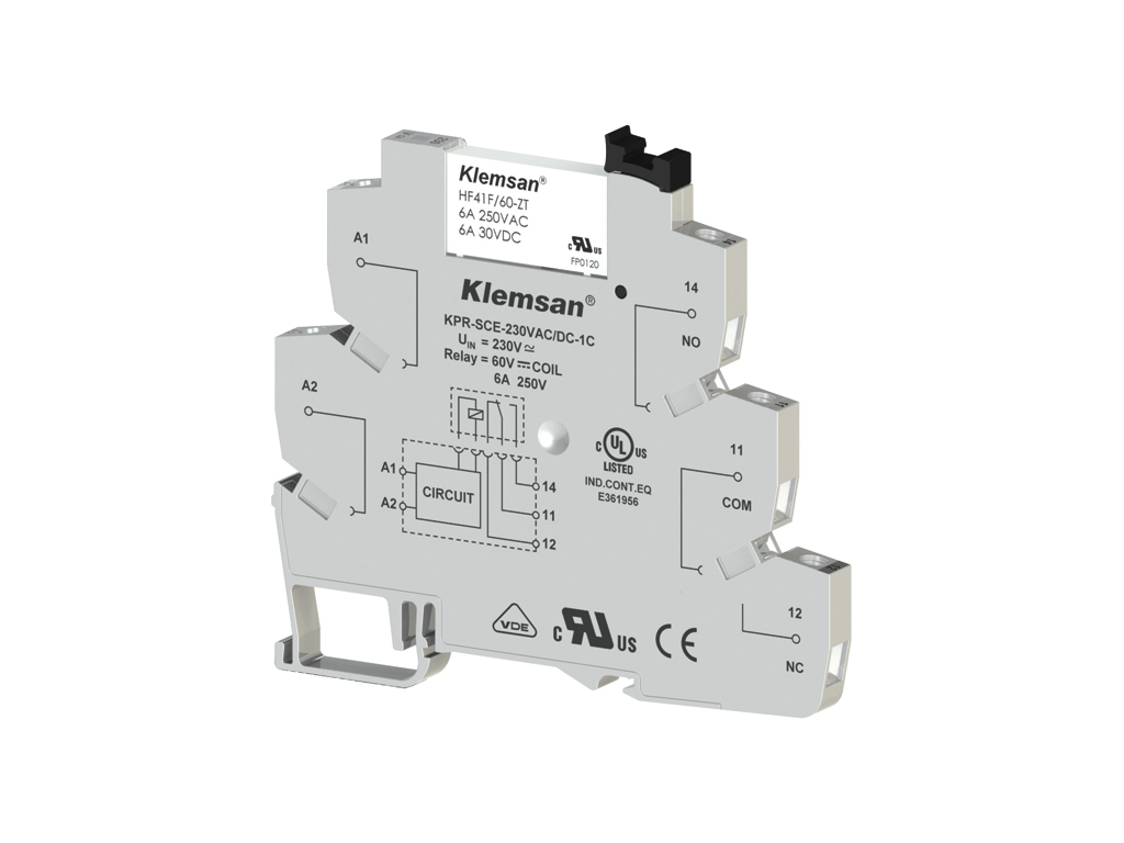KPR-SCF-230VAC-1C Интерфейсное реле 6A Klemsan, 270858