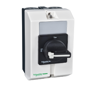 Рубильник 3-х полюсный 16А в корпусе (с чёрной ручкой) Schneider Electric, VBF01GE