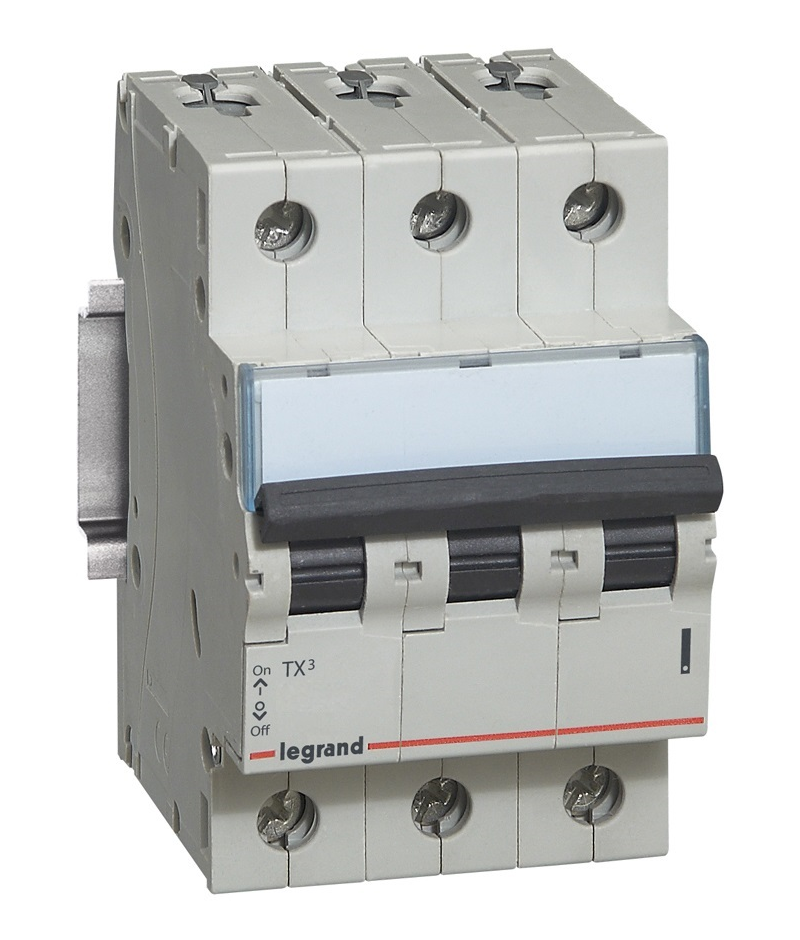 TX3 Автоматический выключатель 3-полюсный, 40А, 6kА (хар-ка B) Legrand, 404004