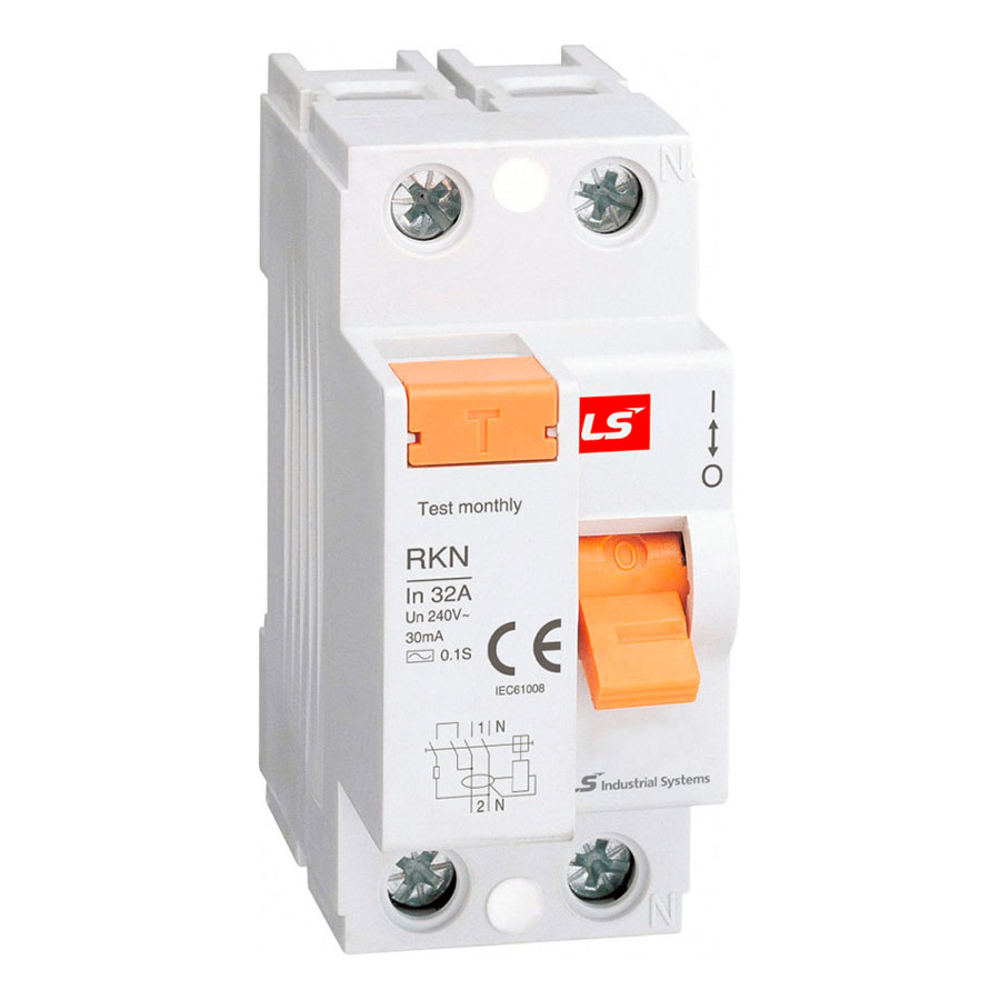 RKN Блок утечки тока (УЗО) 2-полюсный, 25A, 300mA, тип АC LSis, 062203018B