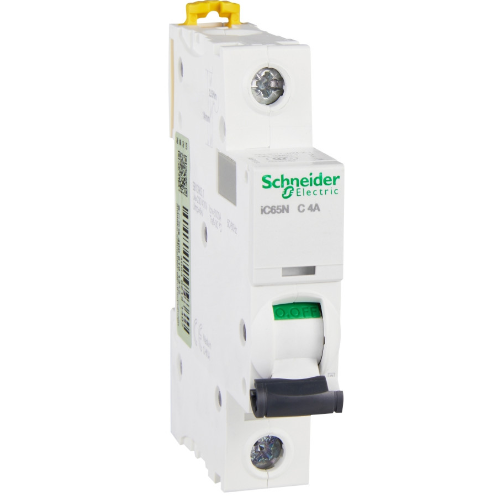 iC65N 1P 4А Автоматический выключатель 1-полюсный, 4А, 6кА (хар-ка C) Schneider Electric
