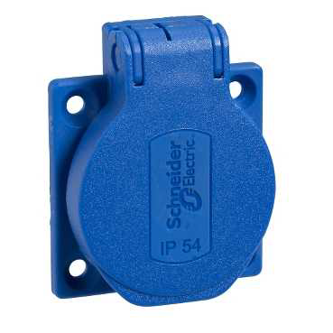 Розетка 10/16А 50х50мм, винты сзади, IP54 Schneider Electric, PKS51B