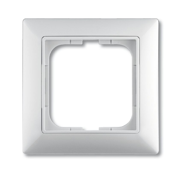 2511-94-507 Рамка 1 пост с декоративной накладкой, белый Basic55 ABB