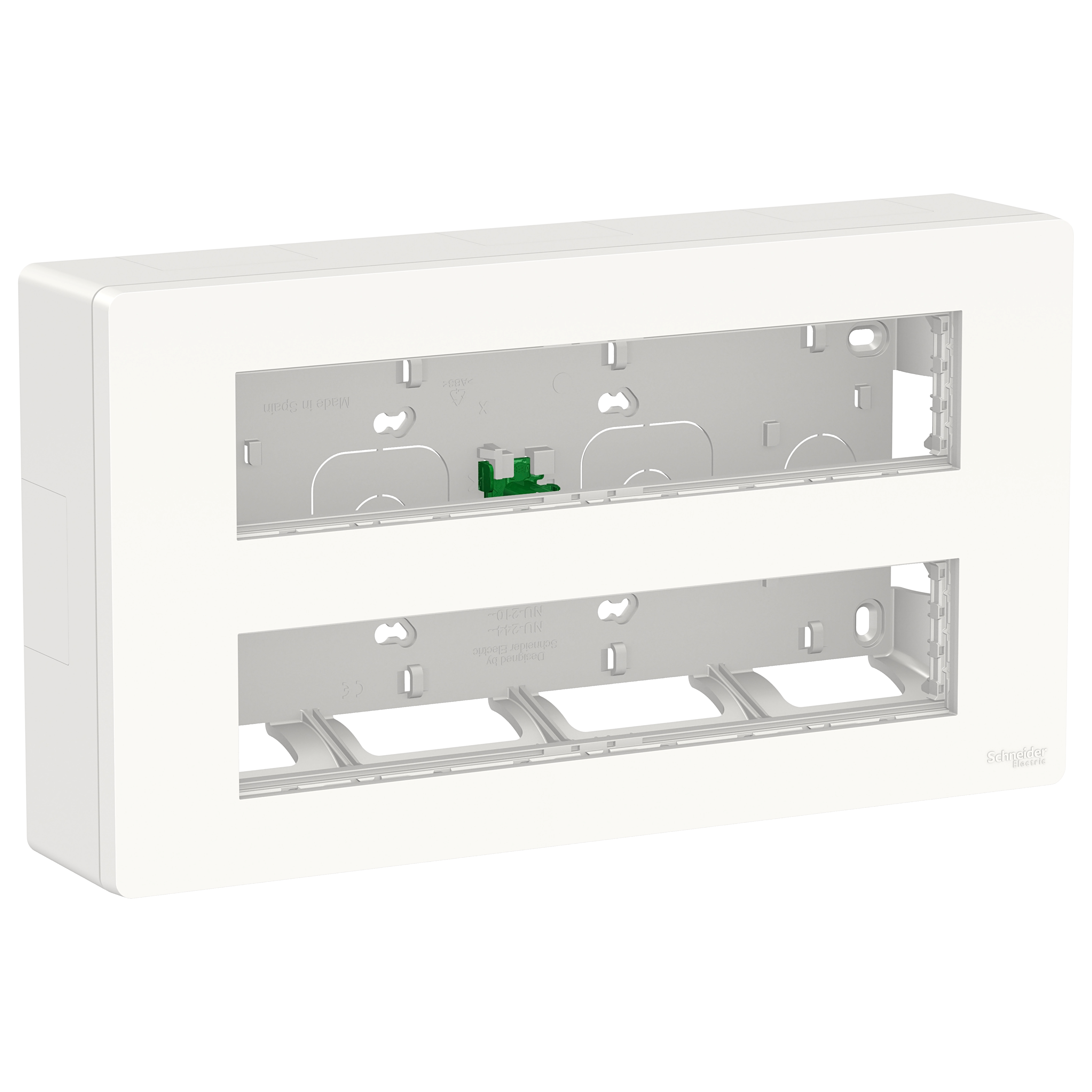 Блок открытой установки 2х5 антибактериальный Unica System+ Schneider Electric, NU121020