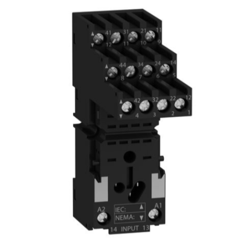 Колодка с четырьмя раздельными перекидными контактами Schneider Electric, RXZE2S114M