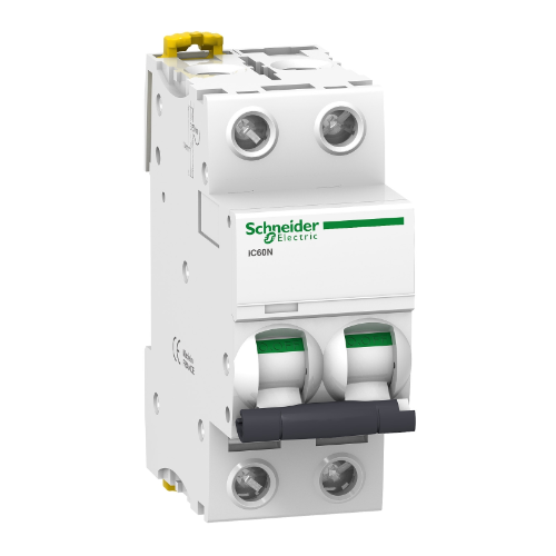 iC60N 2P 2A Автоматический выключатель 2-полюсный, 2А, 6кА (хар-ка C) Schneider Electric, A9F74202