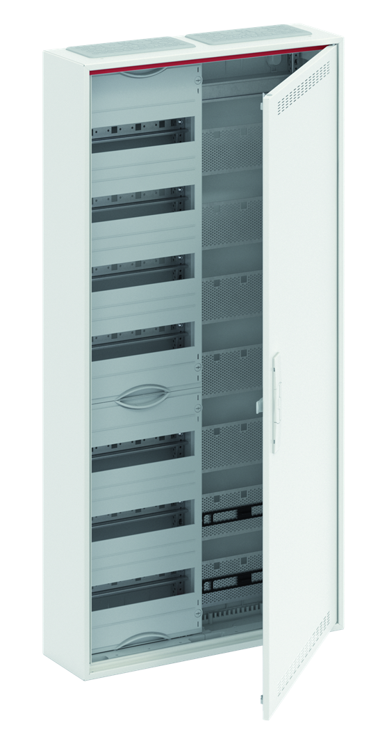 CA27VML Шкаф 84М навесной с медиапанелями IP30, 1100x550x160 между DIN-рейками 125 мм и самозажимными клеммами N/PE и дверью с вент. отверстиями CA27V