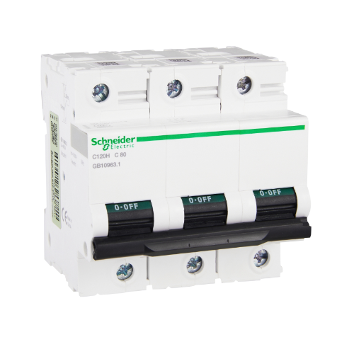 C120H 3P 80A Автоматический выключатель 3-полюсный, 80А, 10кА (хар-ка C) Schneider Electric, A9N19810
