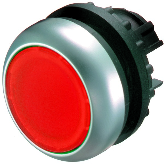 216946 M22-DRL-R Кнопка красная с подсветкой с фиксацией (только корпус) IP67 EATON, M216946
