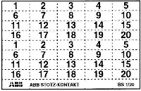 BS1/20 Маркер для автоматов 2х1-20 ABB, GHS2001946R0004