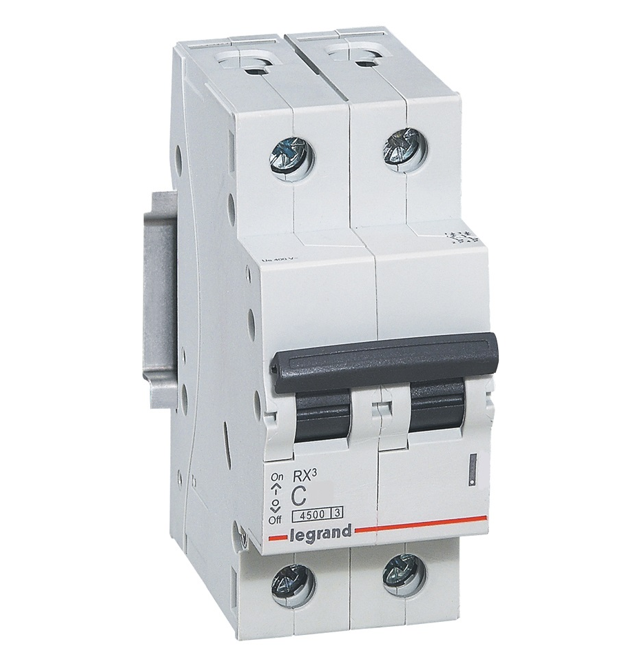 RX3 Автоматический выключатель 2-полюсный 32A, 4,5kA (хар-ка C) Legrand, 419700
