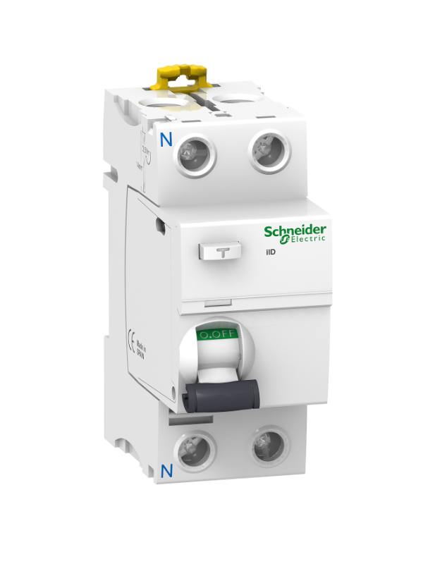 iID 2Р 25A 10mA AC Блок утечки тока 2-полюсный, 25A, 10mA, тип АC (УЗО) Schneider Electric, A9R42225