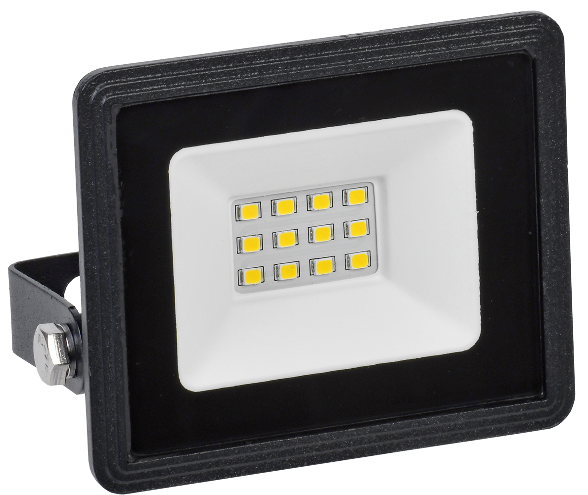 СДО 06-10 Прожектор светодиодный черный IP65 6500 K IEK, LPDO601-10-65-K02