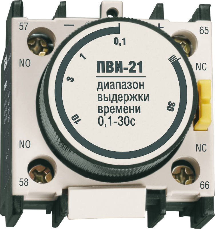 ПВИ-11 Приставка выдержки времени задержка на вкл. 0,1-30сек. 1з+1р ИЭК, KPV10-11-1