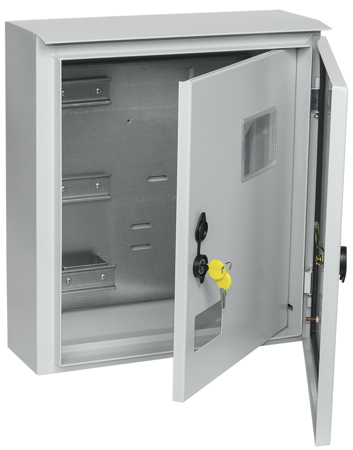 ЩУ 3/1-1 74 У1 IP54 (ШхВхГ) 445х400х150 Щит учета (RAL7032) ИЭК, MKM51-N-09-54