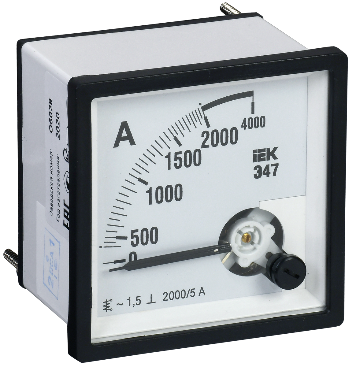 Амперметр Э47 2000/5А кл. точн. 1,5 96х96мм ИЭК, IPA20-6-2000-E