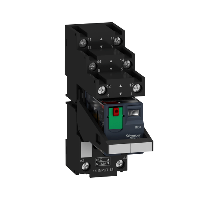 Комплект в сборе: реле, колодка, маркировка, скоба 2С/О,~230В,12А Schneider Electric, RXM2AB2P7PVS