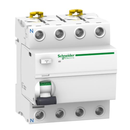 iID 4Р 25A 30mA A Блок утечки тока 4-полюсный, 25A, 30mA, тип А (УЗО) Schneider Electric, A9R21425